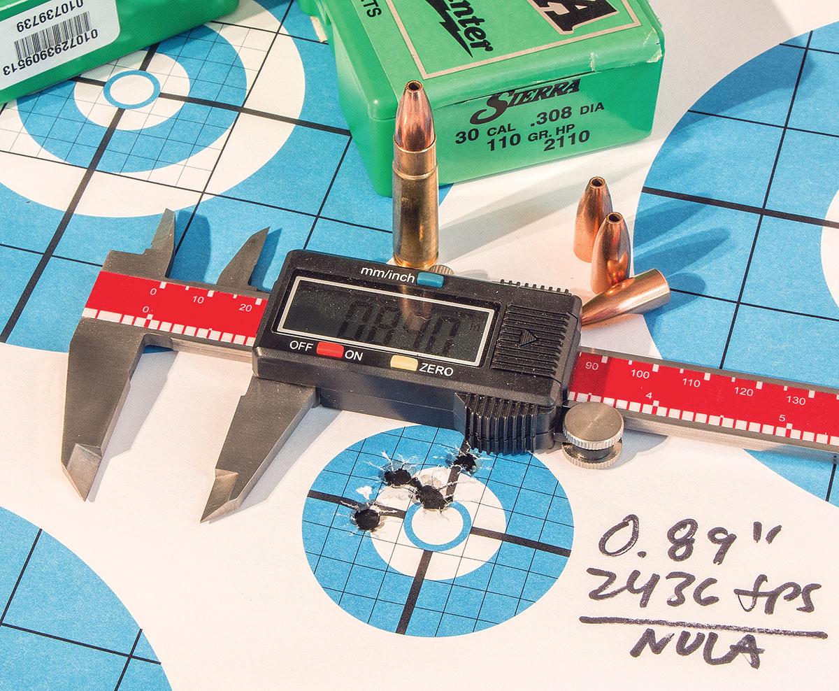 Sierra’s 110-grain Varminter bullet was one of the most accurate tested from both rifles.